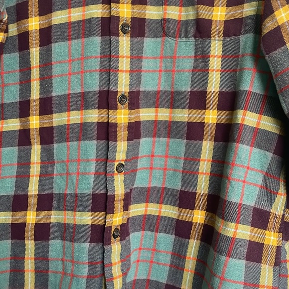 Lands End Plaid Button Down - Picture 3 of 6